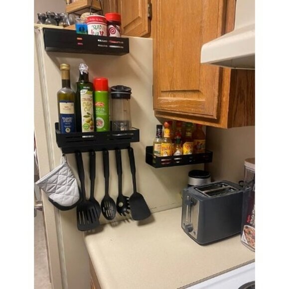 Fridge Side Organizers Magnetic Spice Racks for Refrigerator Magnet Fridge Side - Picture 1 of 2